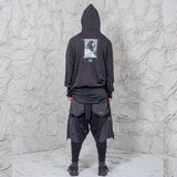 Tobias Birk Nielsen Hoodie with Portrait Serigraphy Print