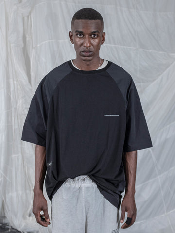 TBN Oversized Mixed Fabric Tee