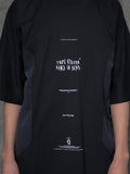 TBN Black Mixed Materials Oversized Tee