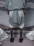 TBN Mixed Fabrics Shorts With Side Zipper