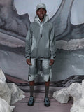TBN Mixed Fabrics Shorts With Side Zipper