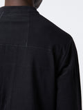Thom Krom Contrast Stitch Collarless Shirt