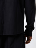Thom Krom Contrast Stitch Collarless Shirt