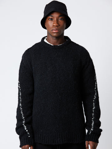 Thom Krom Alpaca Contrast Stitch Knit Sweater