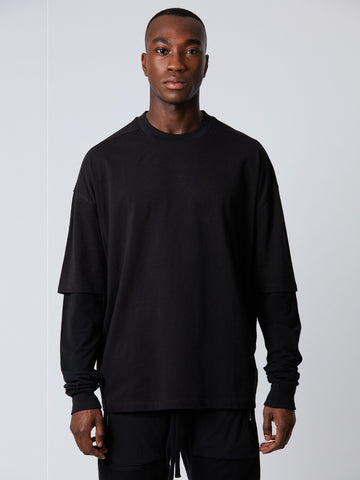 Thom Krom Layered Sleeve Oversized T-shirt