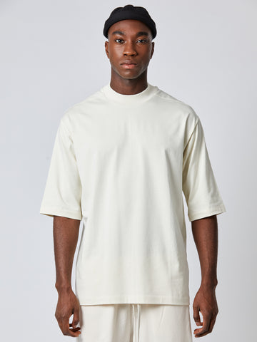 Thom Krom Three Quarter Sleeved Back Stitch Oversized T-shirt