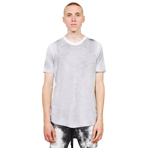 Thom Krom Scar Stitching Round Neck Slim White T-shirt