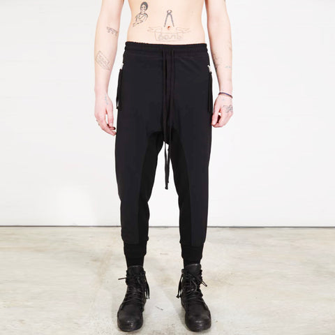 Thom Krom Woven Cotton Sweatpants Black