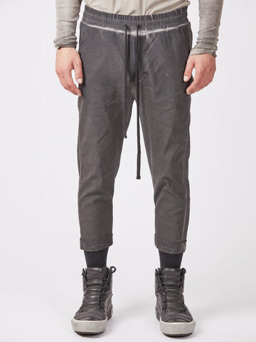 Thom Krom Black Oil Drawstring Jogger Pants