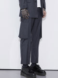 Unnorm Stripe Wool Trousers