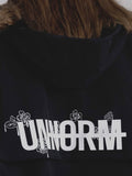 Unnorm Don't Hit Hoodie Black