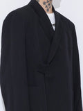 Unnorm Raw Edge Double Wool Blazer