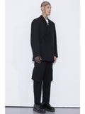 Unnorm Raw Edge Double Wool Blazer