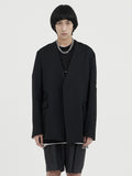 Unnorm No Collar Cargo Blazer