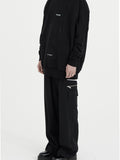 Unnorm Wide Cargo Wool Pants