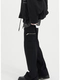 Unnorm Wide Cargo Wool Pants