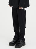 Unnorm Side Snap Half Band Trousers