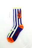 Walter Van Beirendonck W Peace Socks Blue