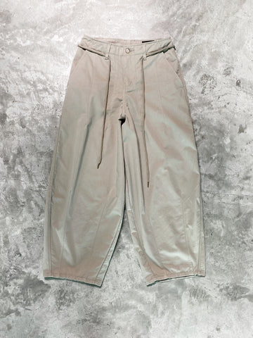 Ajo Oversized Cotton Nylon Pants Grey