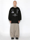 Ajo Embroidered Logo Sweater Black
