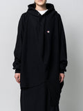 Anrealage Reverse Weave Hoodie Sweatshirt in Black