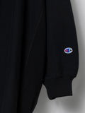 Anrealage Reverse Weave Hoodie Sweatshirt in Black