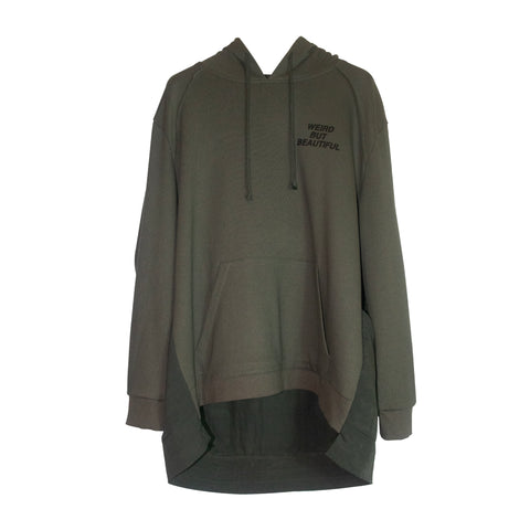 Bmuette Double Layered Hoodie Khaki