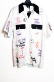 Self Made x Sergio Tacchini All-Over Oversized Vintage Bowling Shirt