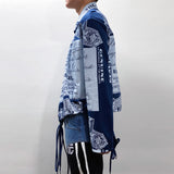 Telfar Wrap Shirt Navy