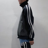 Telfar Raglan T-shirt Track Jacket Black