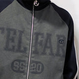 Telfar Raglan T-shirt Track Jacket Black