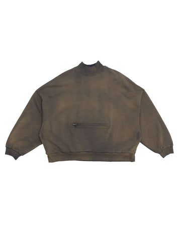 Willy Chavarria Waffle Lined Bomber Mock Neck