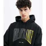 ZNY x Smiley Unready To Smile Oversize Hoodie Black