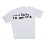ZNY Virtual Reality Asymmetric Oversized T-shirt White