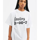 ZNY Virtual Reality Asymmetric Oversized T-shirt White