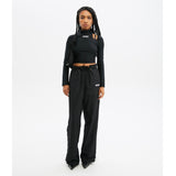 ZNY Belt Logo Sport Pants Black